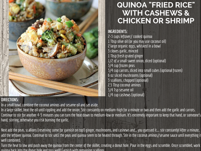 quinoa and chicken